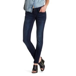 Rock Revival Womens Blue Stretch Denim Low Rise‎ Janeil Skinny Leg Jeans Size 24